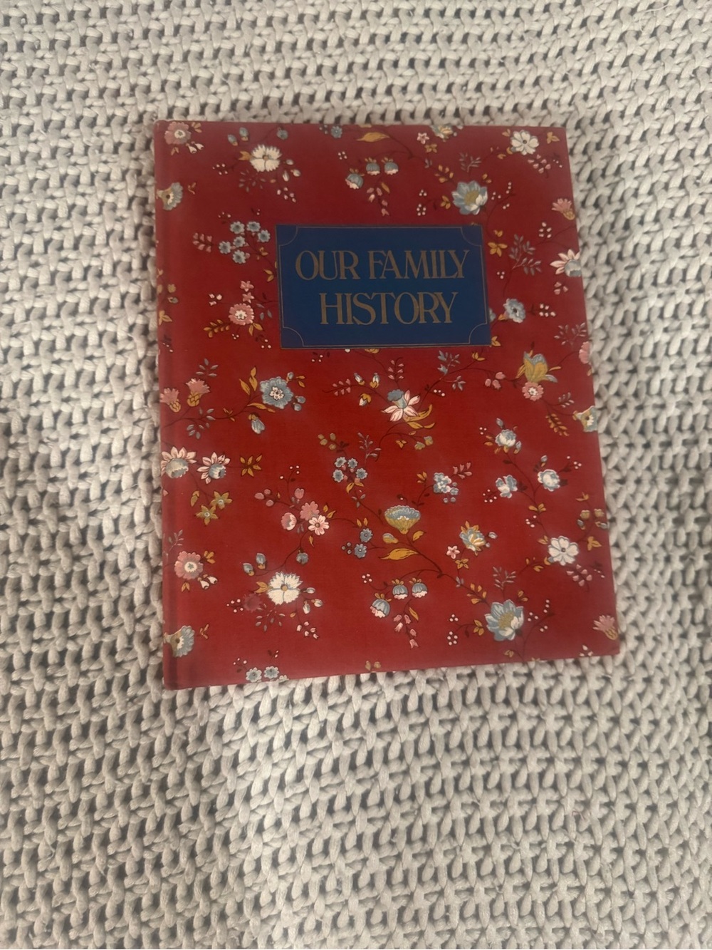 Our family history vintage cottagecore family book album